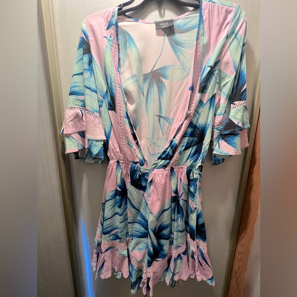 VICI Tropical Romper, discontinued, wore one time!